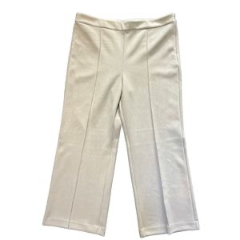 Ann Taylor The Side Zip Wide Leg‎ Pant Microsuede Soft Size 18